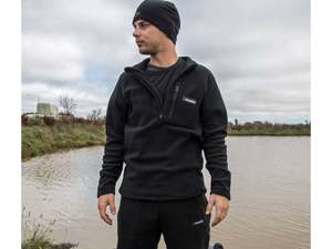 Clothing Mens Shirts: Manitoba Premium Fleece Top: Black