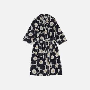 Unikko Bathrobe - dark blue