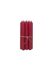 Classic Candle Set of 10 - Truly Red