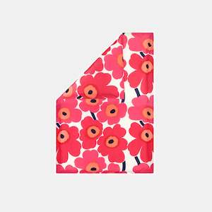 Duvet Covers: Unikko Duvet Cover 210x210 cm - Red