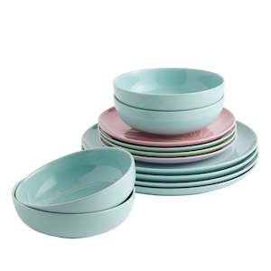 Dinnerware Set MULTI 12PCS