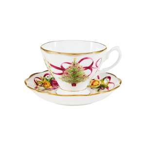Royal Albert Christmas Tree Teacup & Saucer
