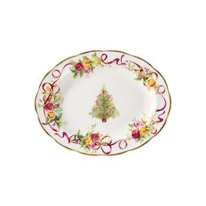 Royal Albert: Royal Albert Christmas Tree Oval Platter