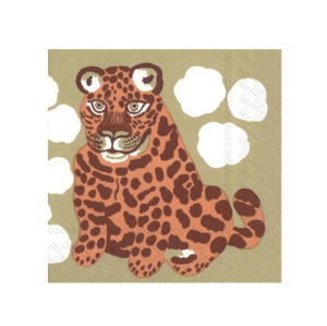 Marimekko: IHR Luncheon Paper Napkin -  Kaksoset Brown