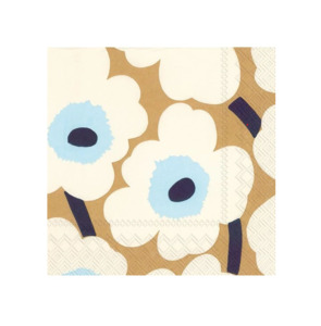 IHR Luncheon Paper Napkin - Unikko Cream Gold