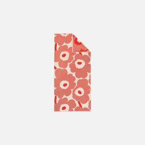 Unikko Bath towel 70x150 cm - orange red