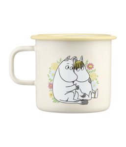 Mugs: Moomin Enamel Mug Flowers - 550ml