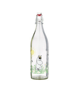 Muurla: Moomin Glass Bottle Meadow - 1L
