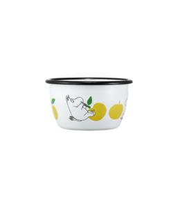 Muurla: Moomin Enamel Bowl Joyful Apples Yellow - 300ml