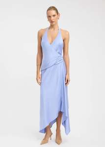 Size 8: Kookai Palermo Godet Maxi Dress - Lavender Blue