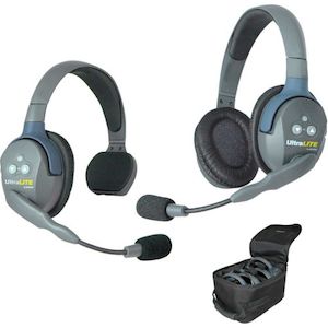 Nitro Bits: UltraLITE 2 person system w/ 1 Single 1 Double Headset, batteries, charger & case