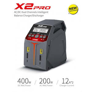 Chargers: X2 Pro V2 Duo/Dual AC/DC 2x100W or 1x200W