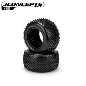 10th Tires Wheels: JConcepts Paddle Pin Truck Rear Pair - Green