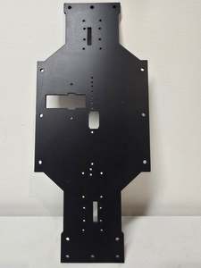 Chassis Kits: Outlaw RC TSR Speedway 4mm Base Plate - Black - Direct Mount Axon