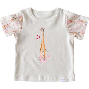 Indigo & Lellow Giraffe Tee