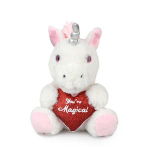 Korimco: Korimco 20cm Unicorn Love Soft Toy 3y+