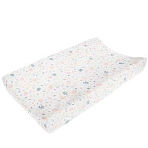 Living Textiles: Living Textiles Organic Muslin Change Pad Cover - Botanical