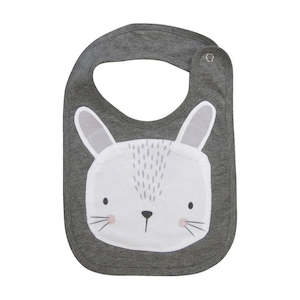 Mister Fly Face Bib - Grey Bunny