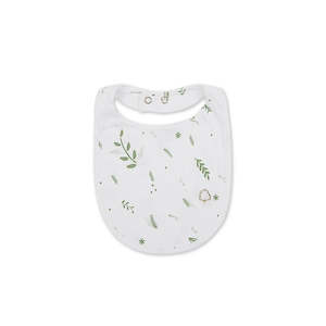 Texas Oak: Texas Oak Green Leaves Bib - Green Leaves Print