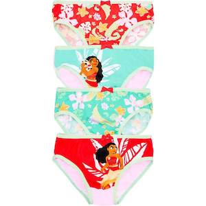 Rio: Rio Disney Moana Girls Brief 4 Pack