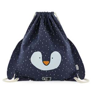 Trixie Drawstring Library/Swim Bag - Mr. Penguin