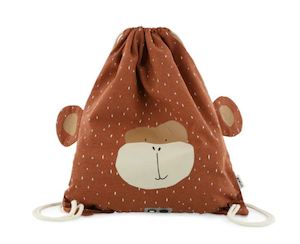 Trixie Drawstring Library/Swim Bag - Mr. Monkey