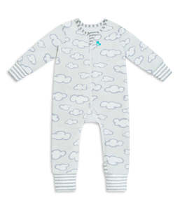 Love To Dream Long Sleeve Footless Romper - Grey Daydream