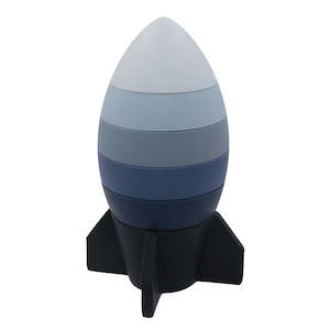 Playground Silicone Rocket Stacking Tower - Multi