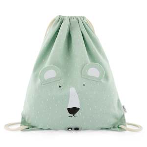 Trixie Drawstring Library/Swim Bag - Mr. Polar Bear