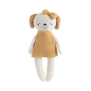 Living Textiles Knitted Animal Toy - Paula the Puppy
