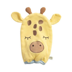 Living Textiles Organic Bath Mitt - Wild Safari/Giraffe