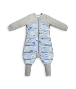 Love To Dream Quilted Cotton Sleep Suit Long Sleeve 3.5 TOG - Blue South Pole