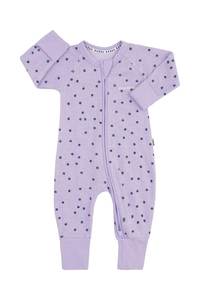 Bonds Poodlette Zip Wondersuit - Ditsy Dot Purple LIMIT OF 6 PER CUSTOMER