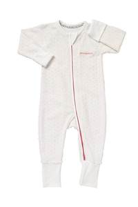 Bonds 2 Way Zip Poodlette Wondersuit - White & Hyper Bloom Pink Spot LIMIT OF 6 PER CUSTOMER