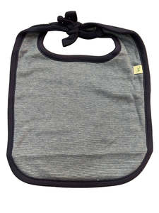Tiny Twig: Tiny Twig Bib - Navy Stripes