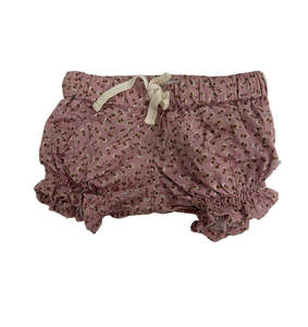 Dukes The Brand: Dukes The Brand Bloom Shirred Bloomers - Dusty Pink With Floral Print