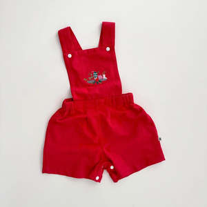 Dukes The Brand Red Tailored Embroidered Overalls
