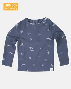 Toshi Swim Baby Rashie Long Sleeve Classic - Whales