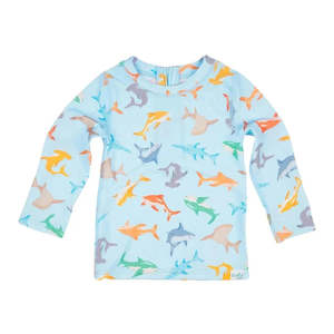 Toshi Swim Baby Rashie Long Sleeve Classic - Sharky