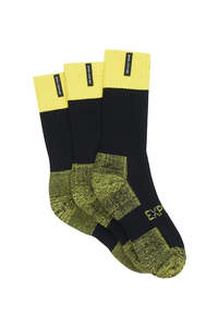 Explorer Mens Tough Work 3 Pack - Black/yellow
