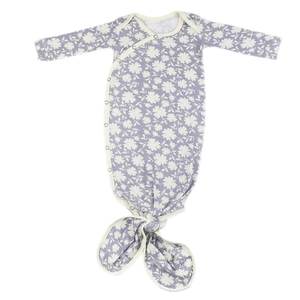 Copper Pearl Knotted Gown - Lacie White Flower Print
