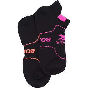 Socks Sale: Bonds Women's X-Temp Sport Low Cut Socks 2 Pack - Black/Pink/Orange