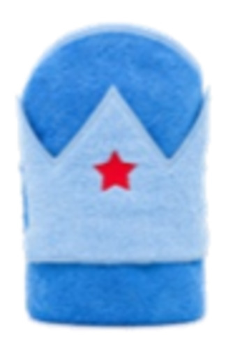 Playgro Crown Hooded Towel - Dark Blue