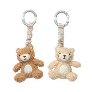 Living Textiles 2 Pack Stroller Toys - Cuddly Bear