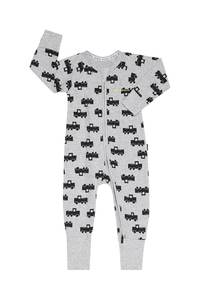 Zippy Flash Sale: Bonds Zip Wondersuit - Stampy Trucks Grey Marle