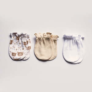 Playette: Playette 3 Pack Newborn Bear Mittens