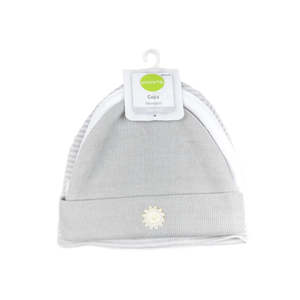 Playette 3 Pack Knitted Caps Grey/White