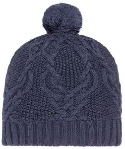 Womens Beanies Hats: Toshi Organic Beanie Bowie - Midnight