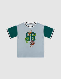 Fleur Harris 'Beautiful World' Hero Tee - Iced Aqua
