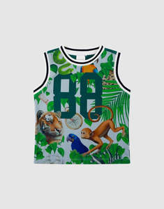 Fleur Harris 'Beautiful World' Jett Tank - Sky Blue